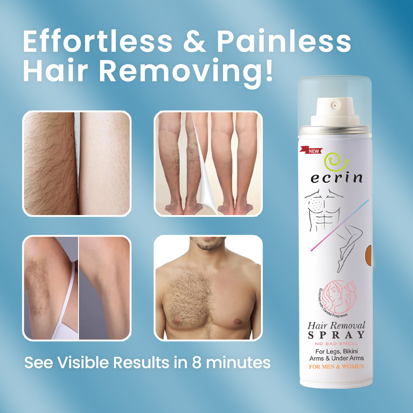 ECRIN HAIR REMOVER SPRAY – THE ORIGINAL