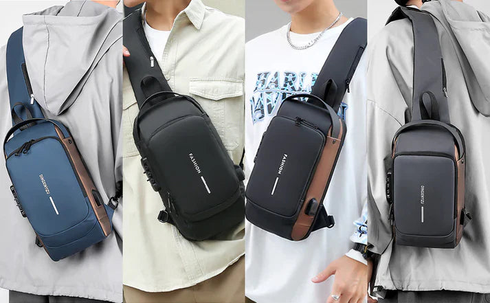 New Fashion Anti-Theft Sling Shoulder Bag With Password Lock