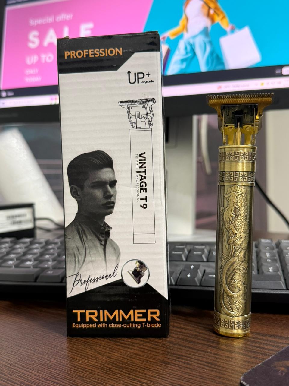 Vintage T9 Trimmer – Premium Quality With Extended Battery Life ( Type C )