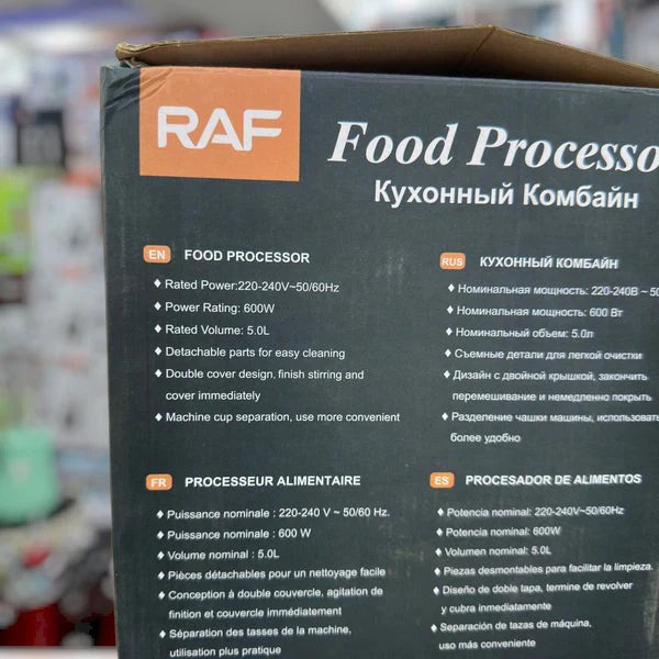 RAF Electric Food Chopper 5-Litre Capacity R.7725