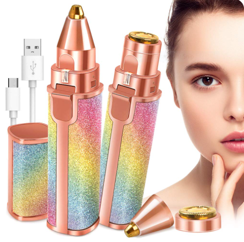 Rechargeable 2 in 1 Eyebrows & Facial Hairs Shaver