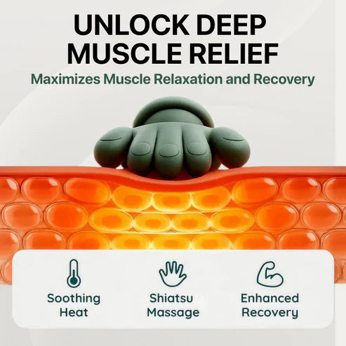 Wireless 4D Shiatsu Neck & Back Massager with Heat Therapy