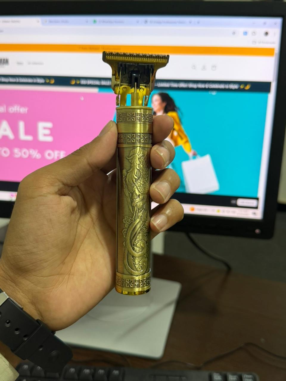 Vintage T9 Trimmer – Premium Quality With Extended Battery Life ( Type C )
