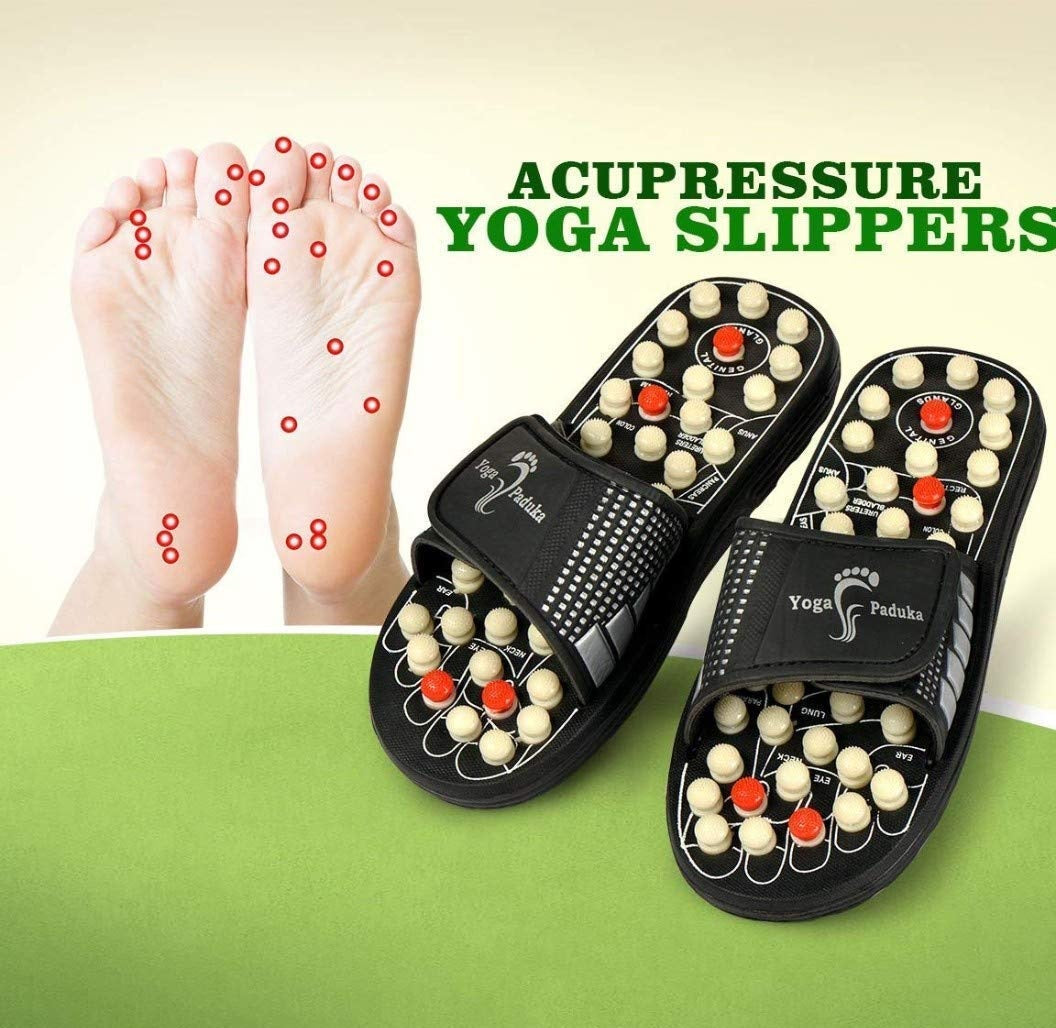 Reflexology Acupressure Foot Massage Slipper ( SIZE ADJUST )