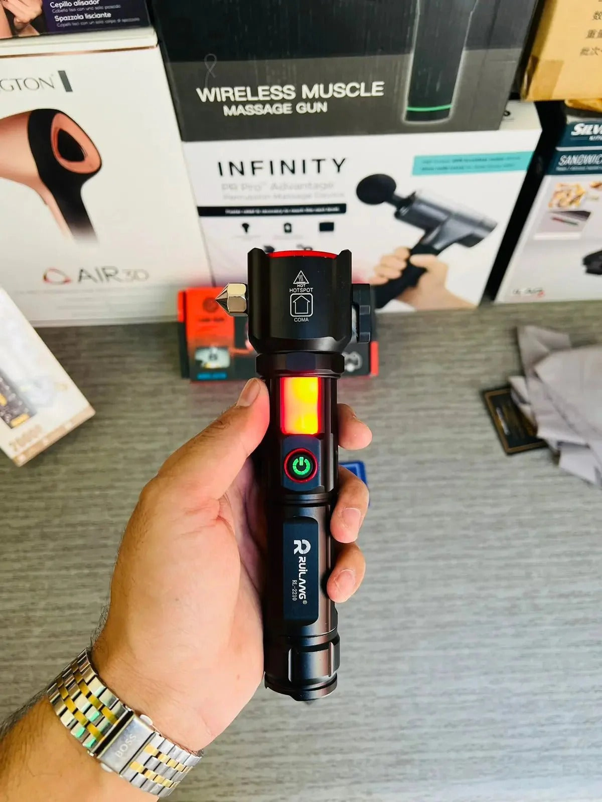 Multifunctional Portable Emergency Flashlight LED Torch Light