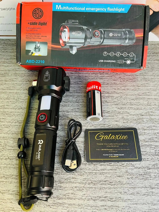 Multifunctional Portable Emergency Flashlight LED Torch Light